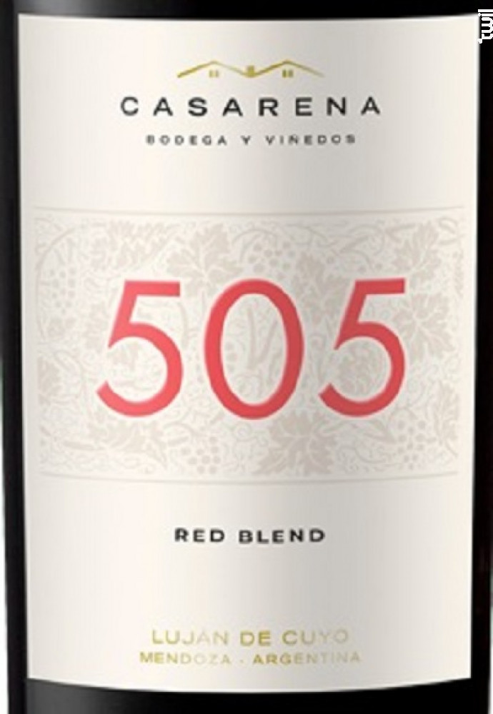 505 Blend Casarena Vin Rouge●AOC de Mendoza 2021 75cl