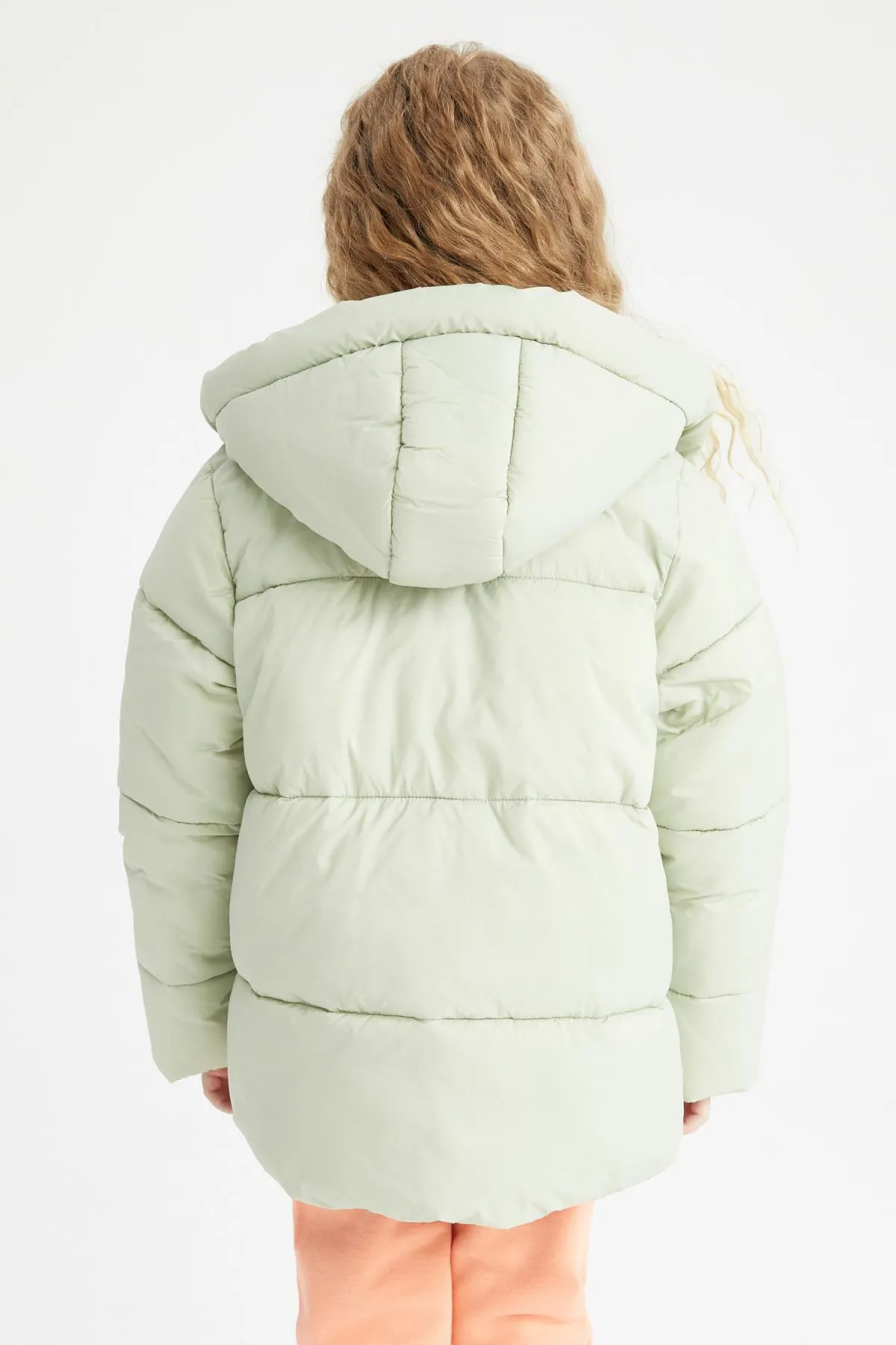 DeFacto  Mädchen-Puffermantel mit Fleece-Futter und Kapuze