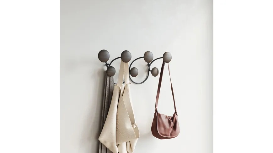 umbra Dotsy Wandgarderobe Walnussschwarz