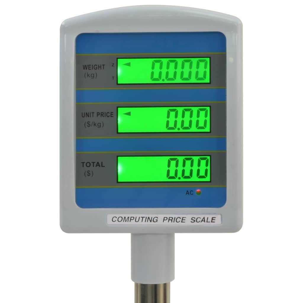 vidaXL Küchenwaage Elektronische Paketwaage mit LCD 30 kg