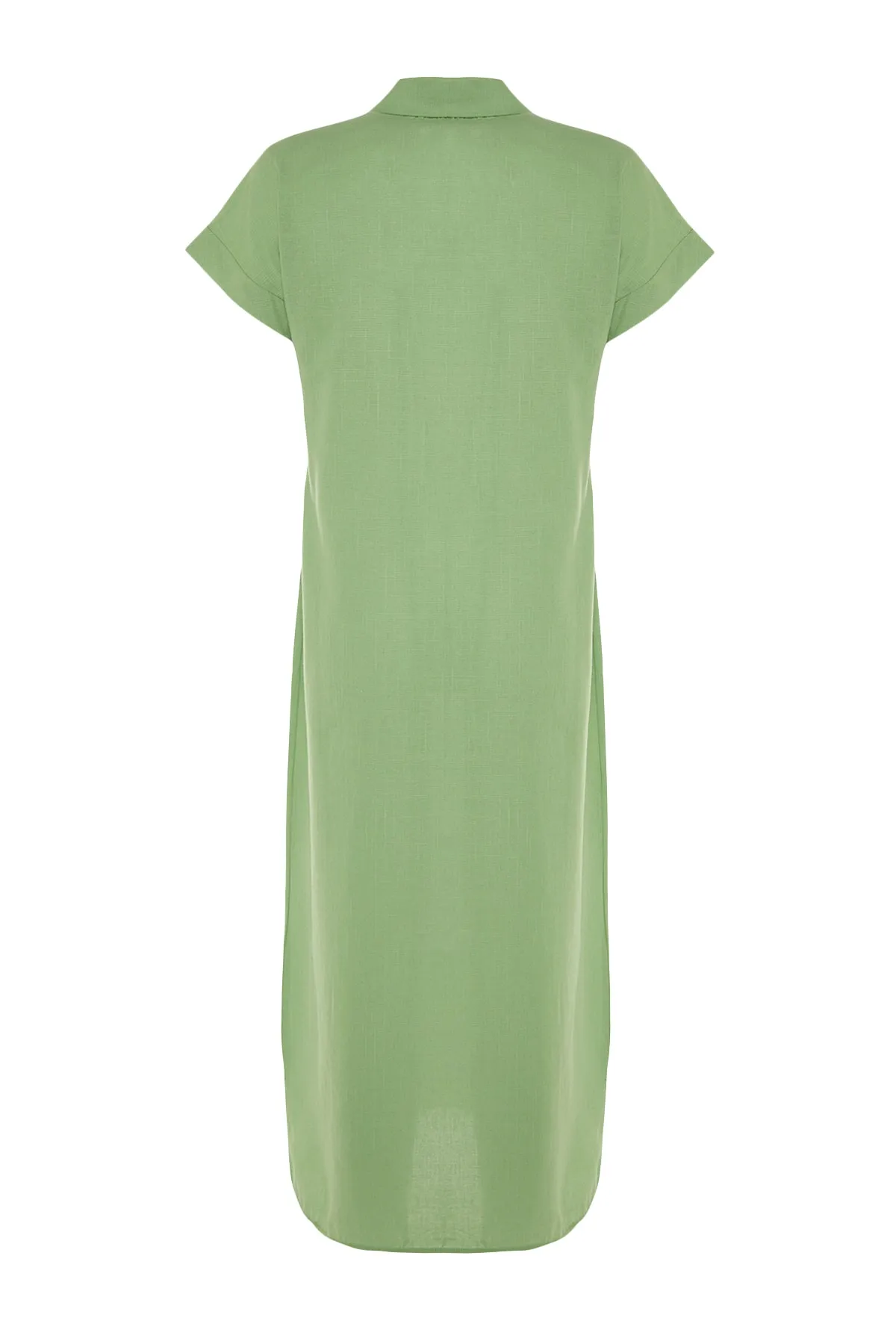 Trendyol Collection  Grünes, weit geschnittenes Maxi-Strandkleid aus 100 % Baumwolle TBESS23EL00094