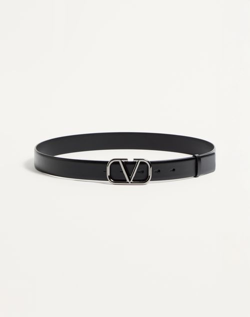 Cinto exclusivo VLogo em couro de bezerro 30 mm