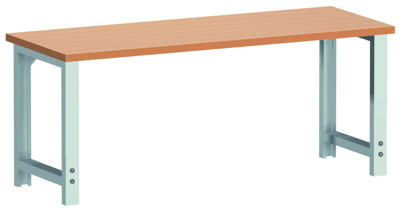 Banc de lucru Bott 41003206.16V W-2077/11-2.1, fag roșu, 2000x750x740-1140mm