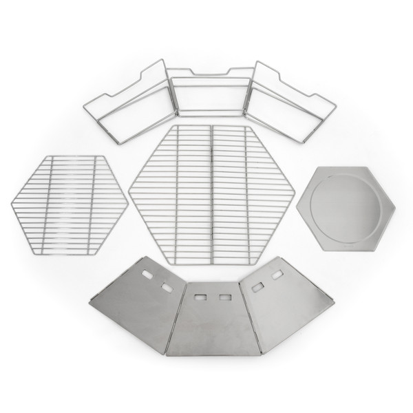 GRILL- UND FEUERSCHALE HEXAGON - Grill