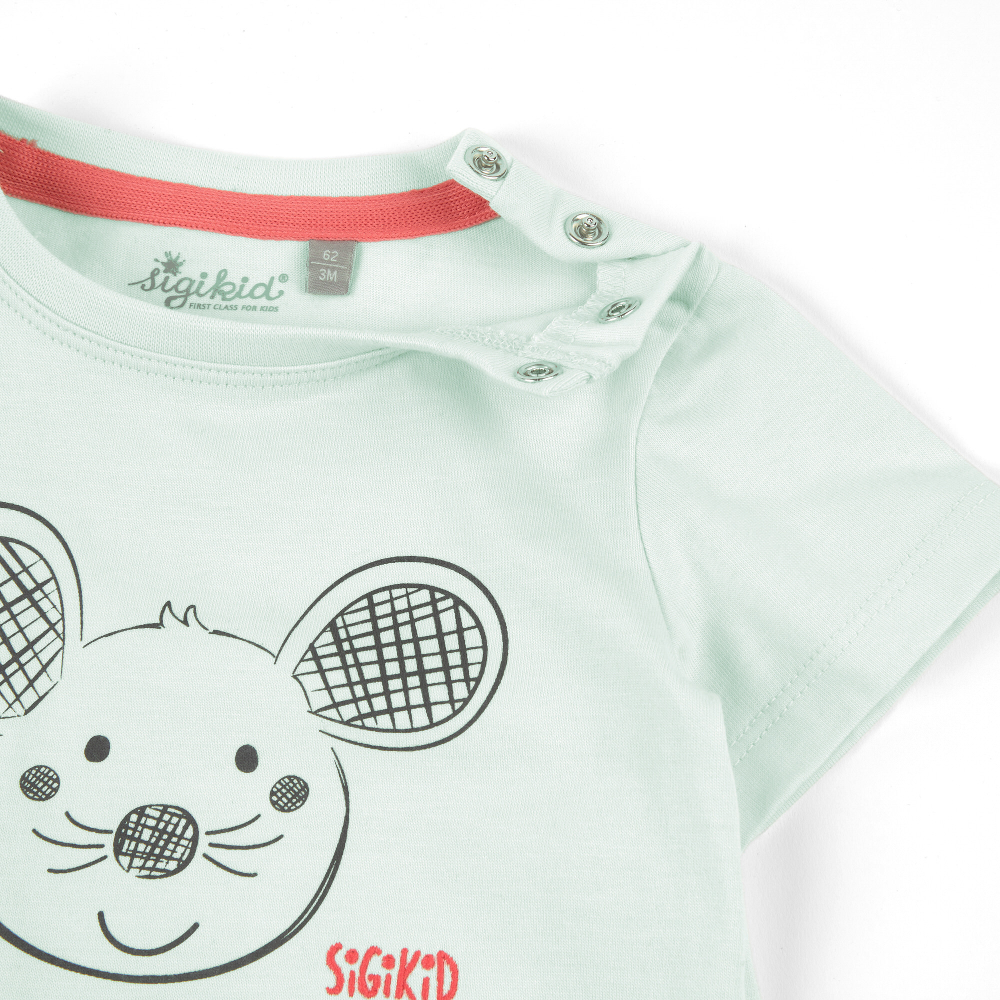 Baby T-Shirt Maus, hellblau