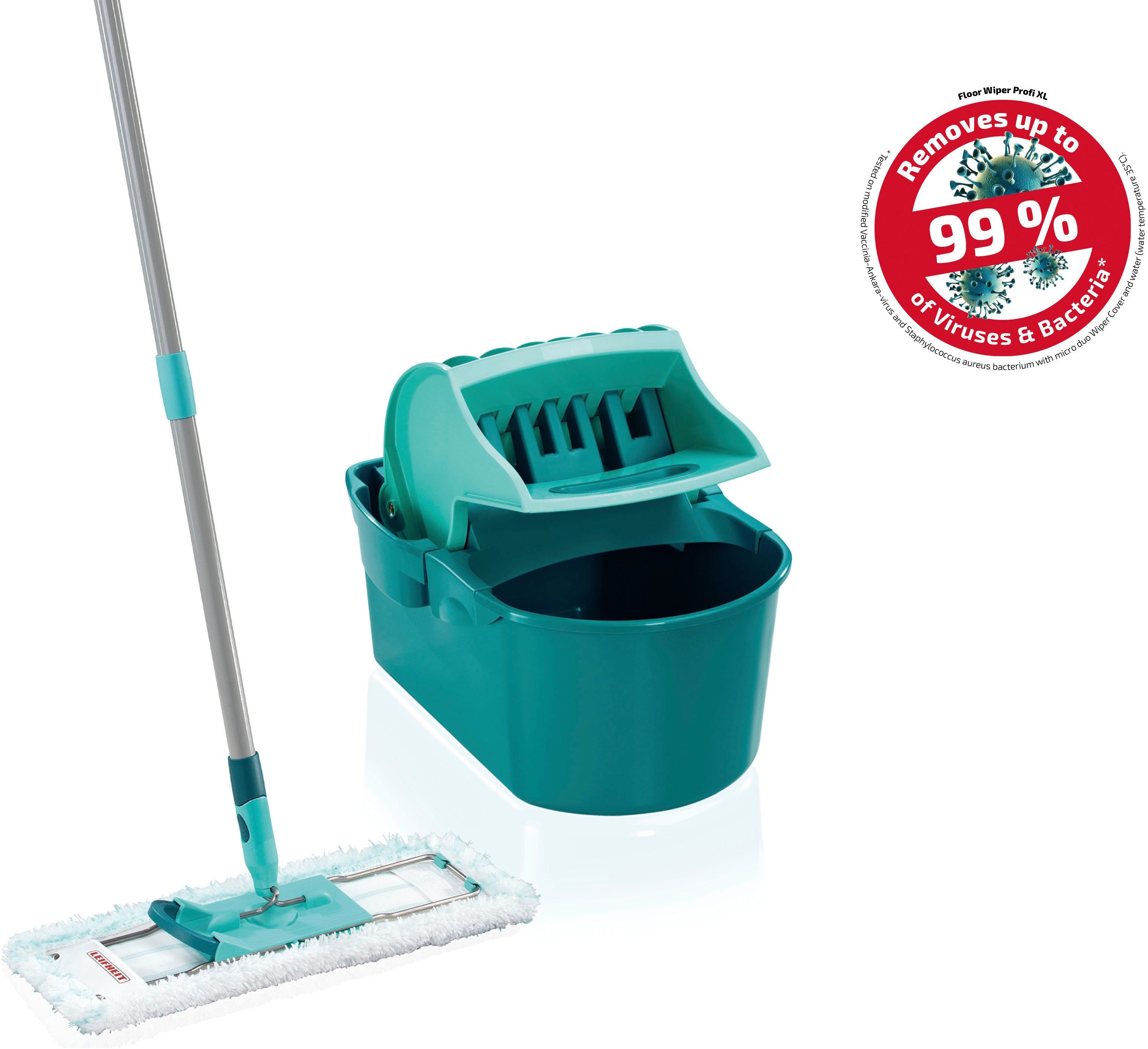 Leifheit Bodenwischer-Set Set Wischtuchpresse Profi Compact
