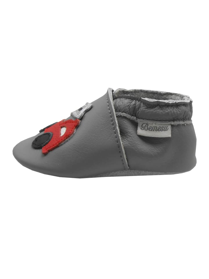 Yalion Leder-Krabbelschuhe 