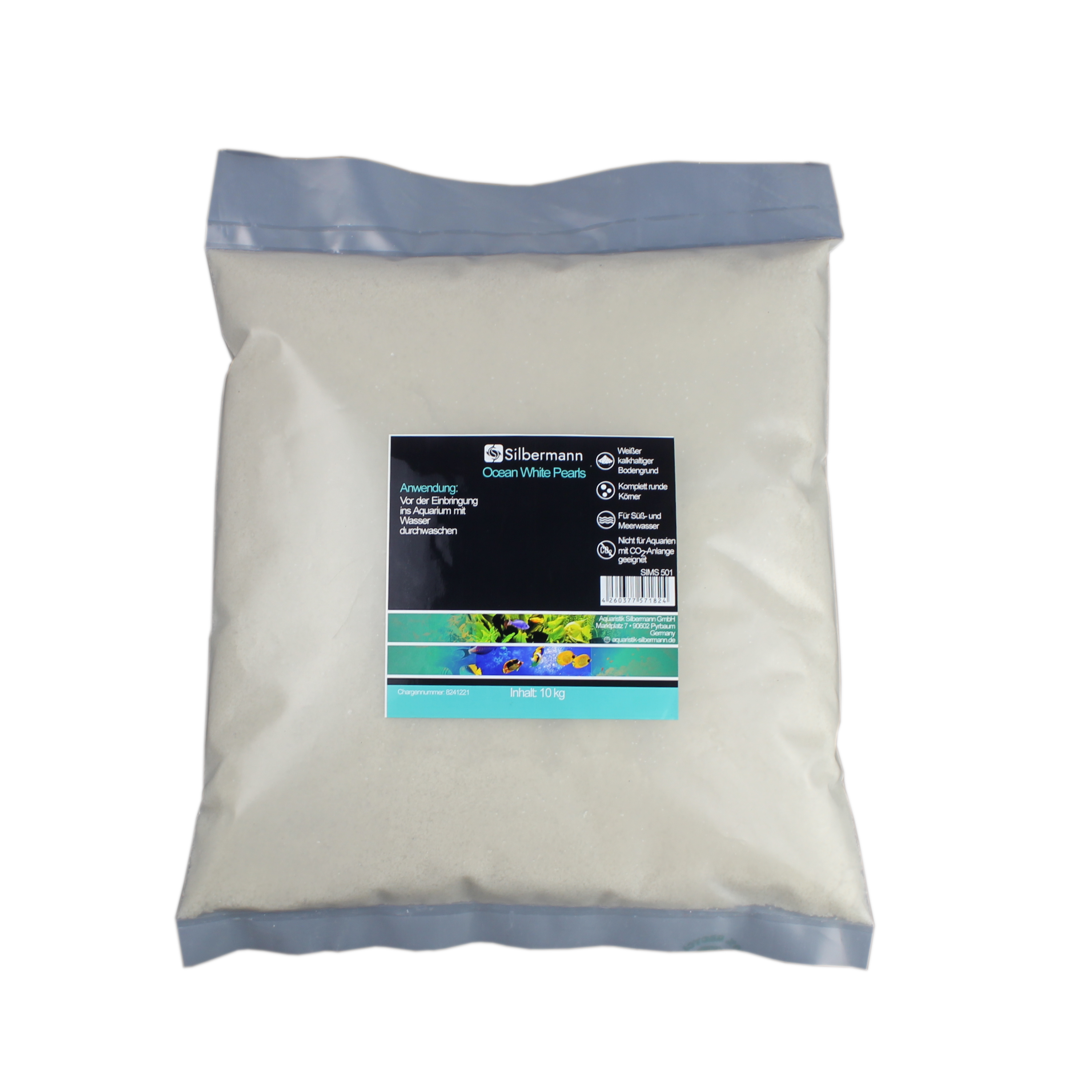 Silbermann Bodengrund Silbermann Ocean White Pearls 10 kg