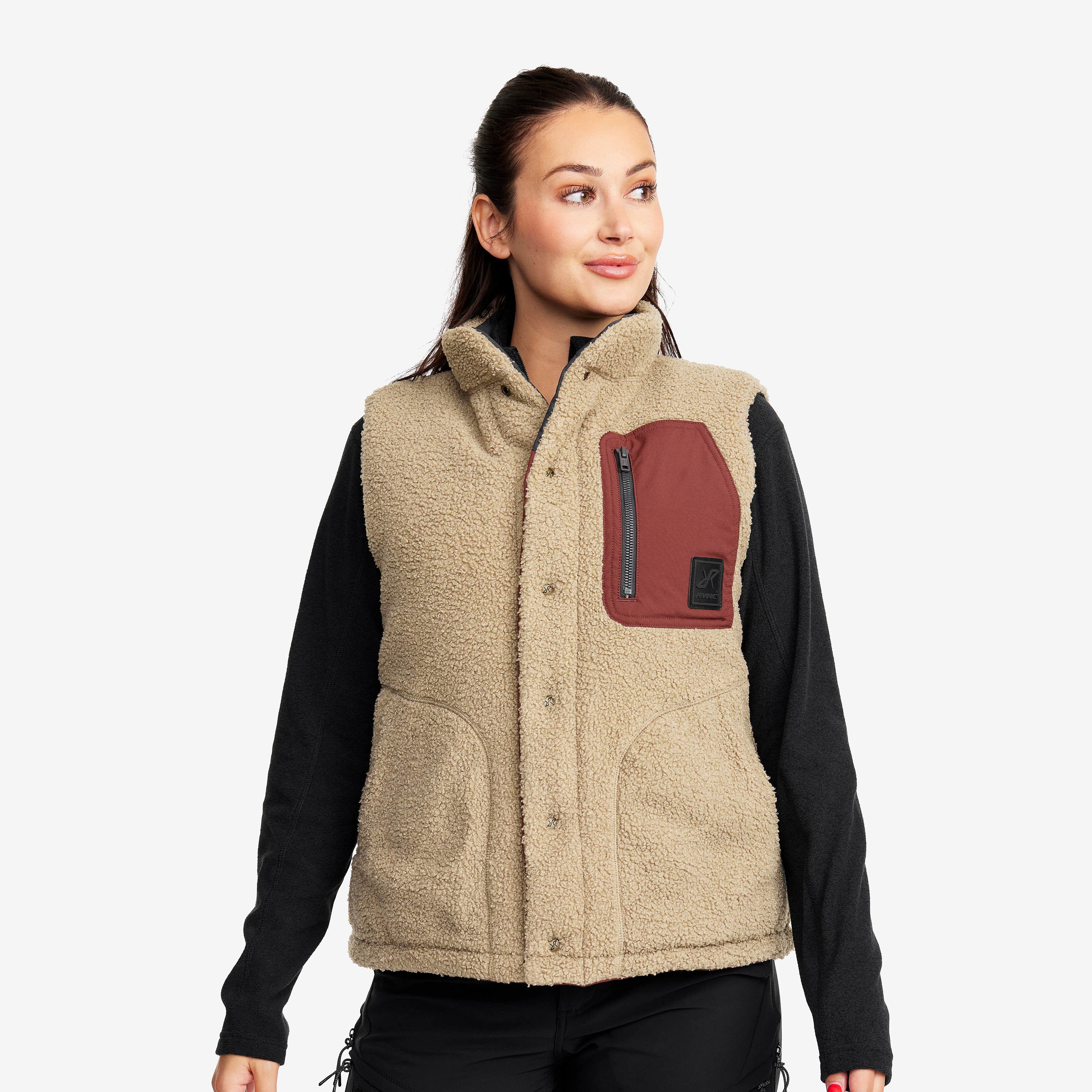 Rollick Reversible Vest Femme Earth