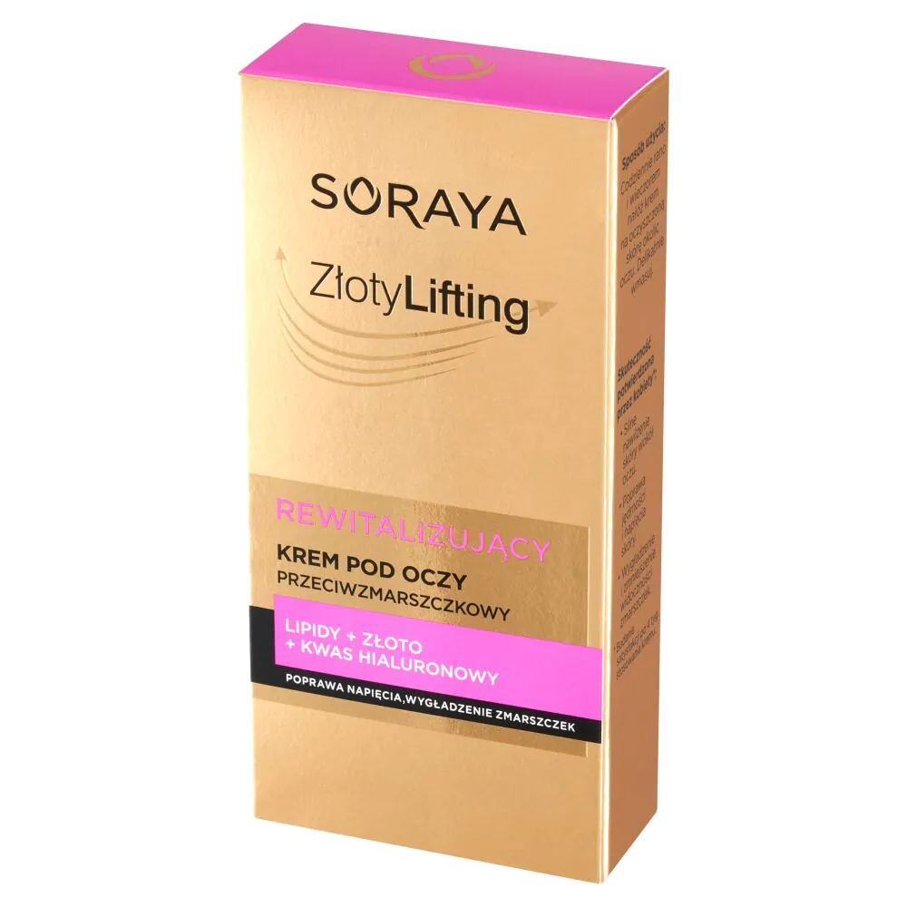 „Soraya Golden Lifting“ gaivinamasis paakių kremas nuo raukšlių, 15 ml
