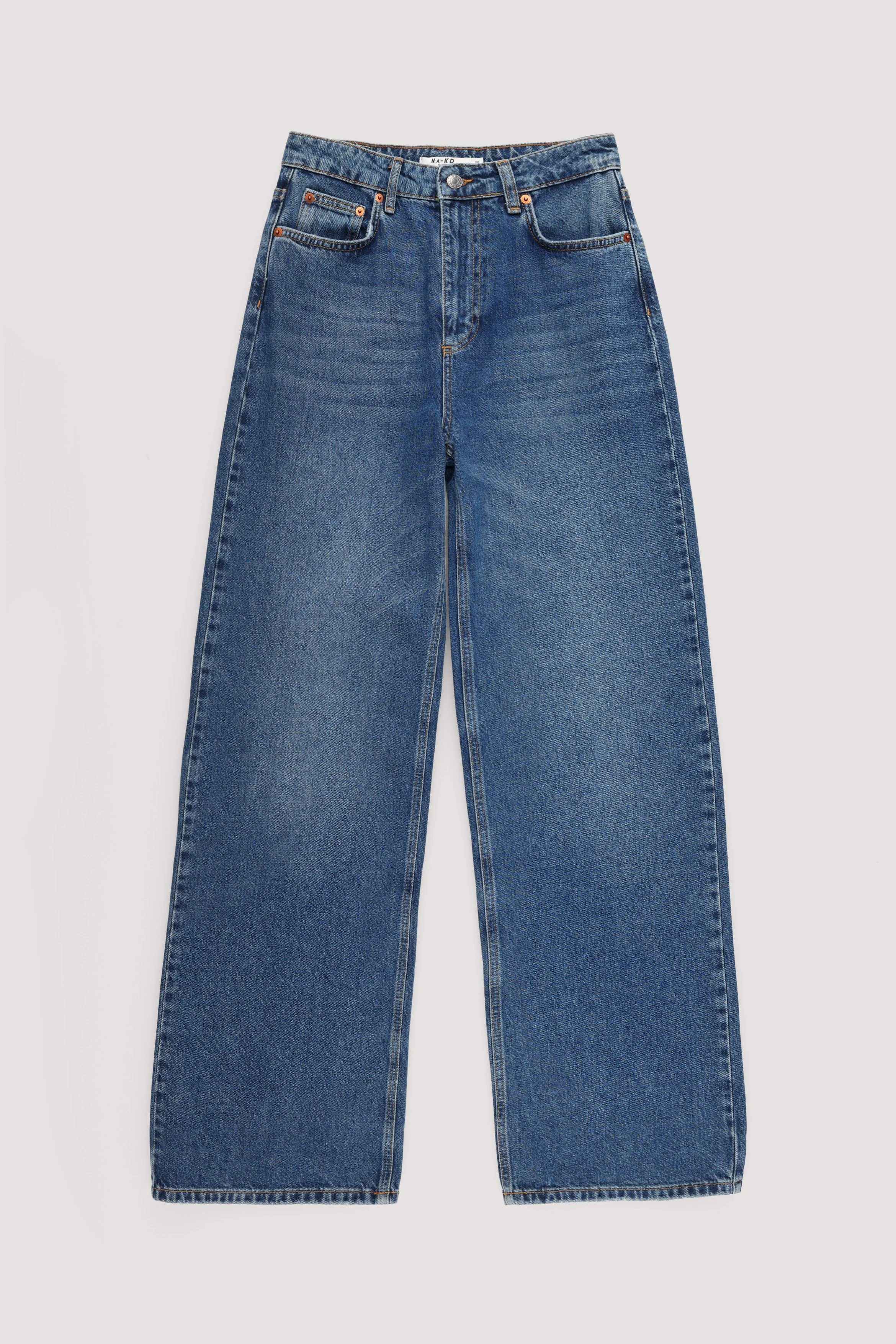 Weite Jeans mit hoher Taille