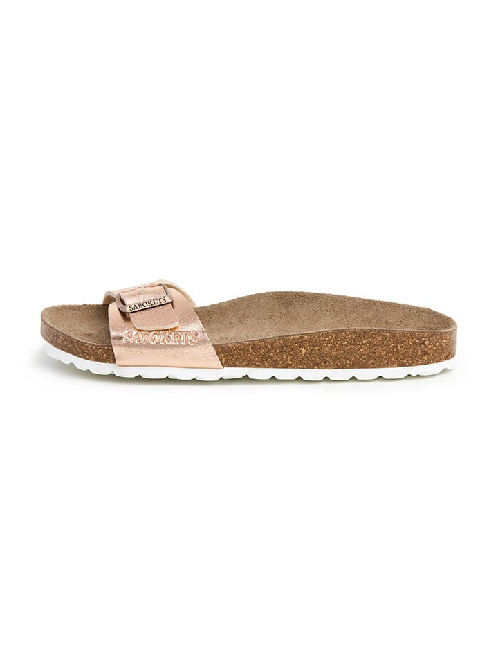 SABOKETS Pantoletten in Rosa/ Gold günstig kaufen