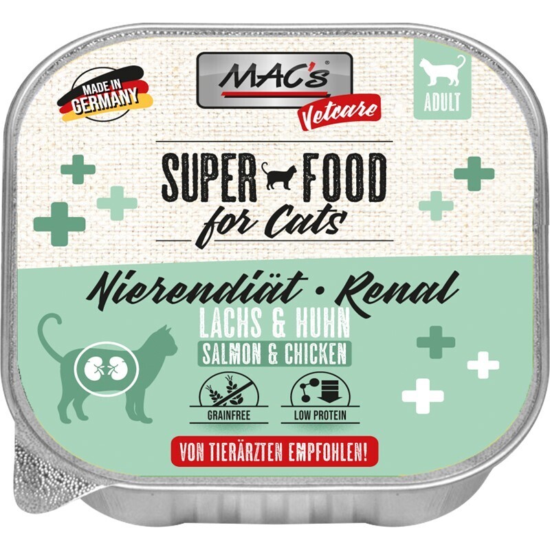 MAC's Nierendiät MAC's Vetcare Nierendiät Renal 16x100g Lachs und Huhn