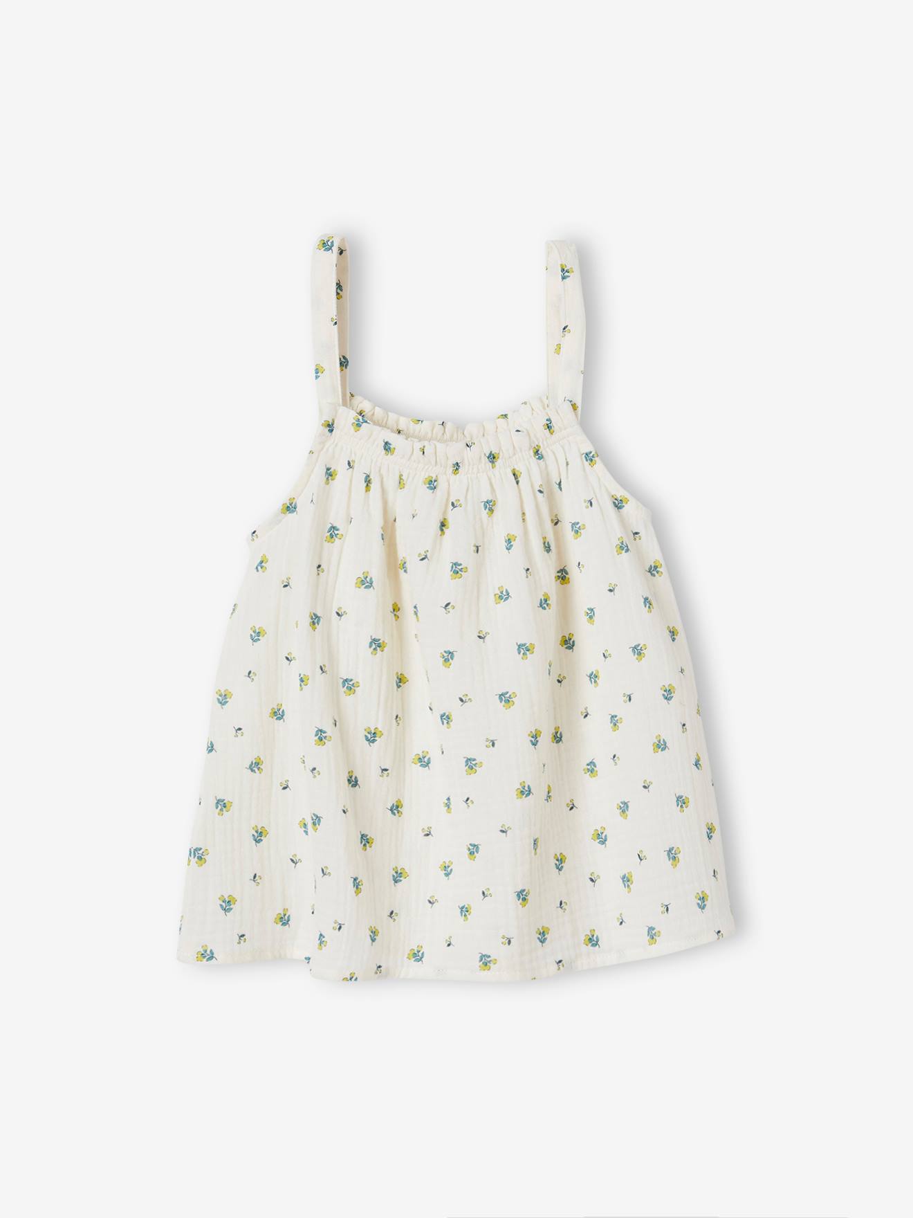 Vertbaudet Mädchen Top aus Musselin - beige