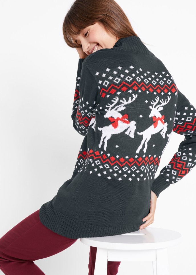 Weihnachtspullover Rentier