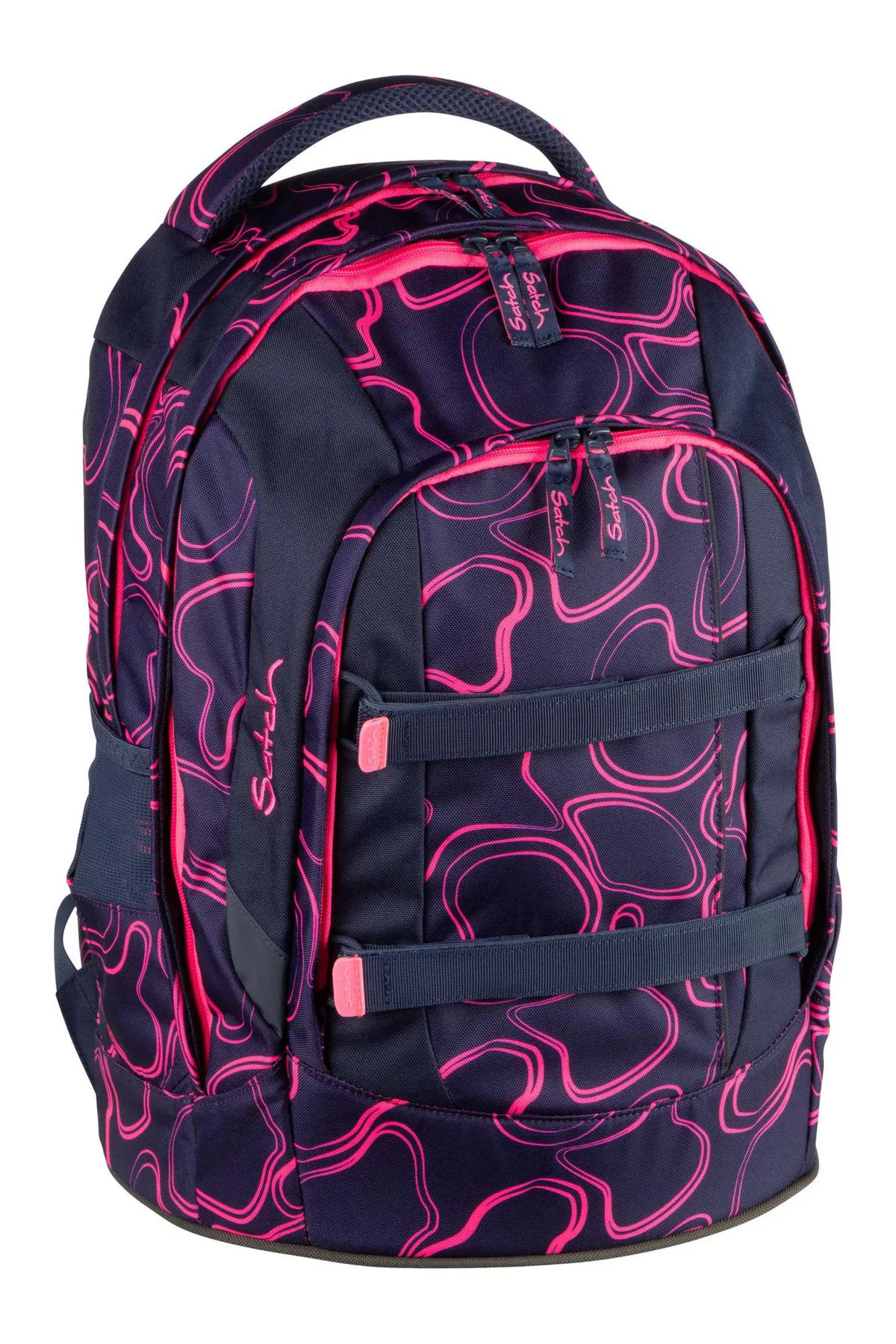 satch  Schulrucksack - Rosa - Unifarben