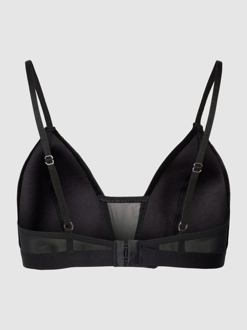 BH mit Label-Print Modell 'Velvet' in schwarz