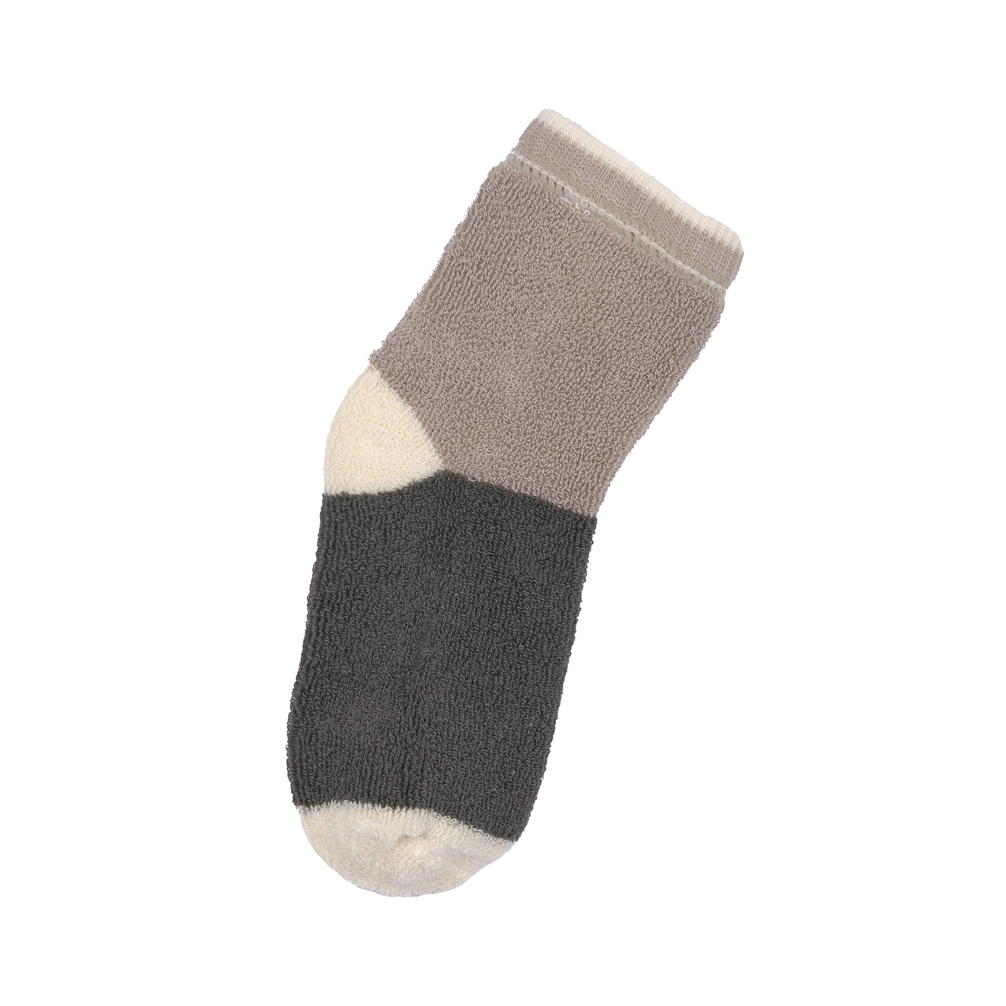 Kinder Antirutsch-Socken (2er-Set), Anthrazit Taupe
