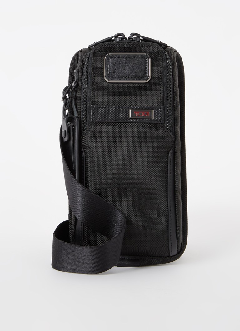 Borsa a tracolla Tumi Alpha 3 Compact con dettagli in pelle