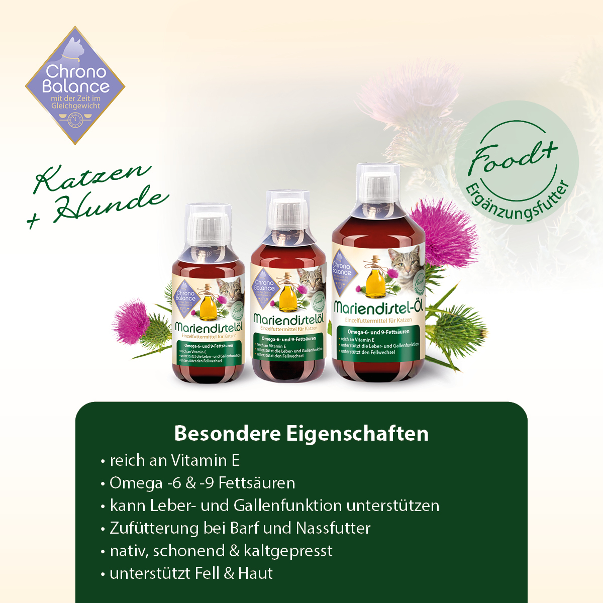 ChronoBalance Ergänzungsfutter & Aufzucht ChronoBalance Mariendistelöl 100 ml