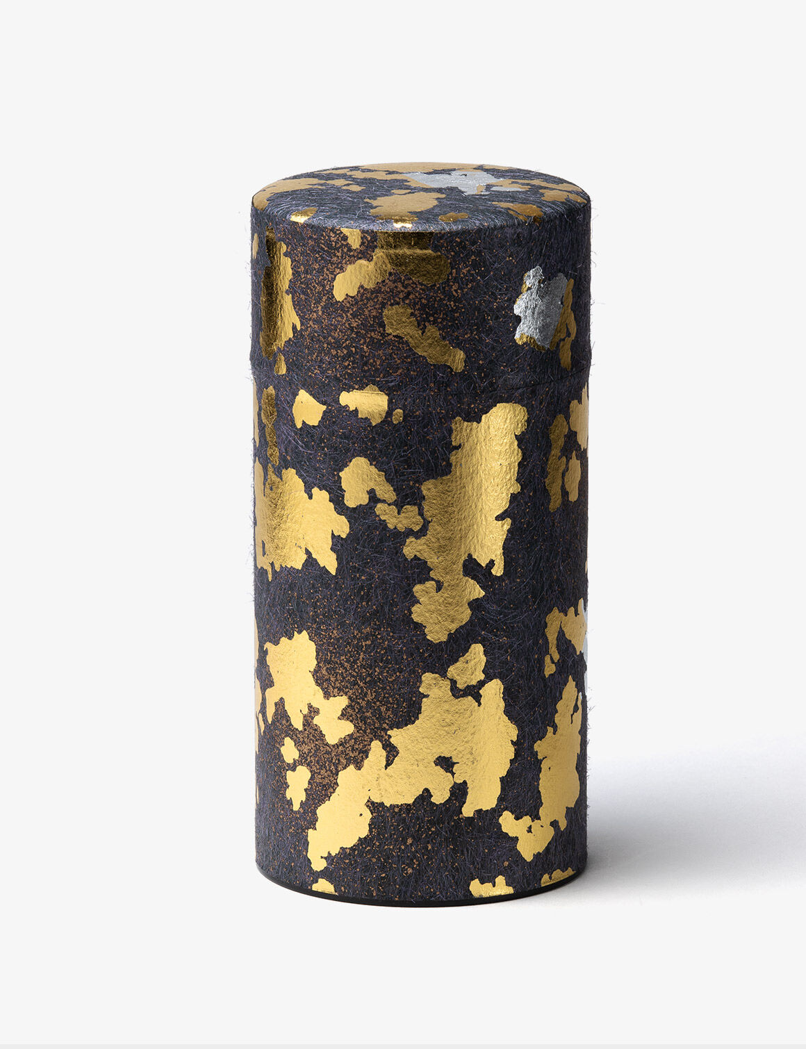 FURERU  Boite à thé papier washi gris et or 150g