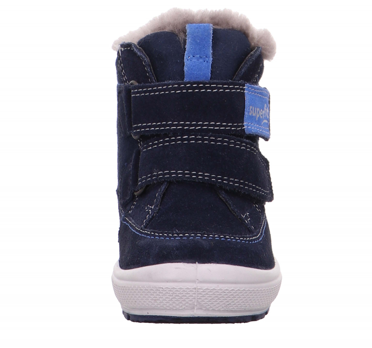 GROOVY - Blau Boots mit Klettverschluss