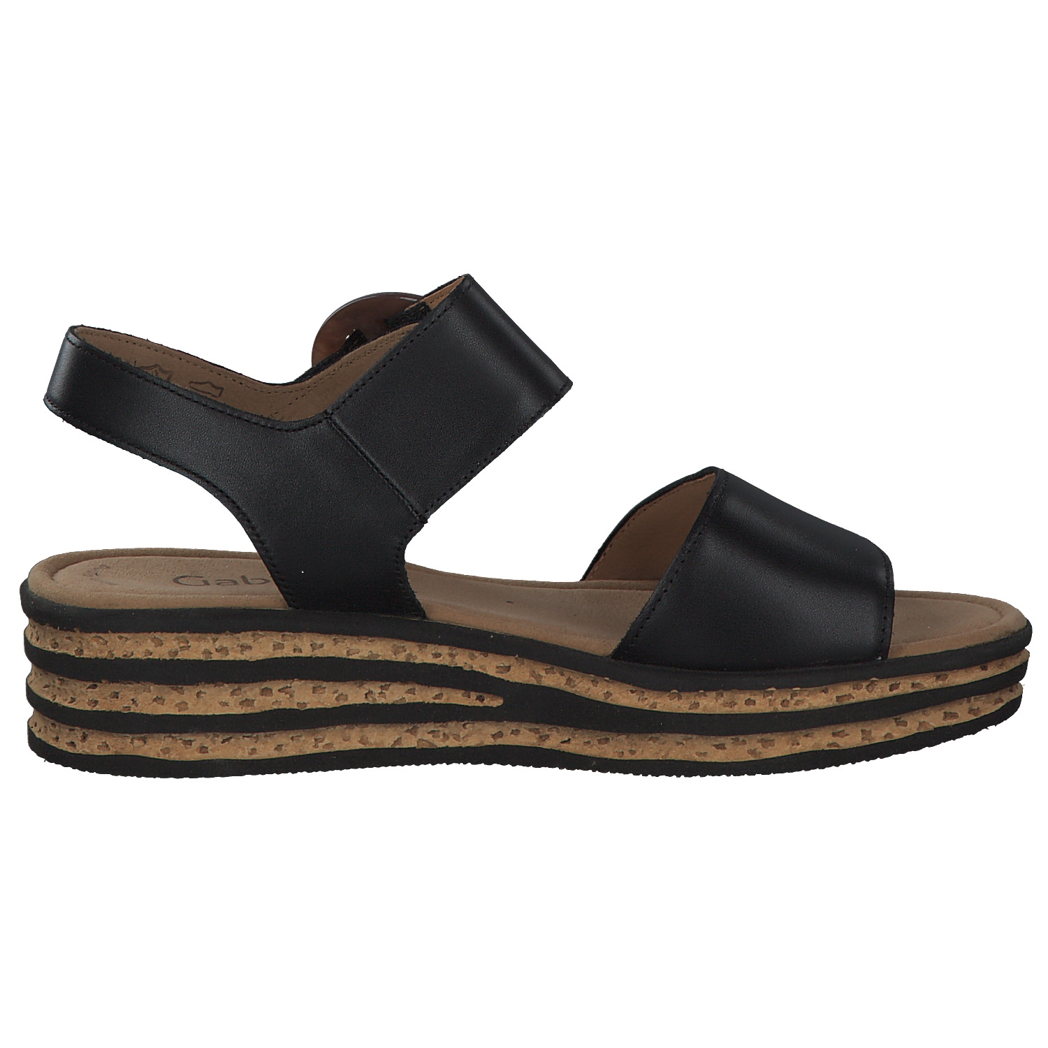 Gabor 84.550, Plateau-Sandaletten, Damen, Schwarz