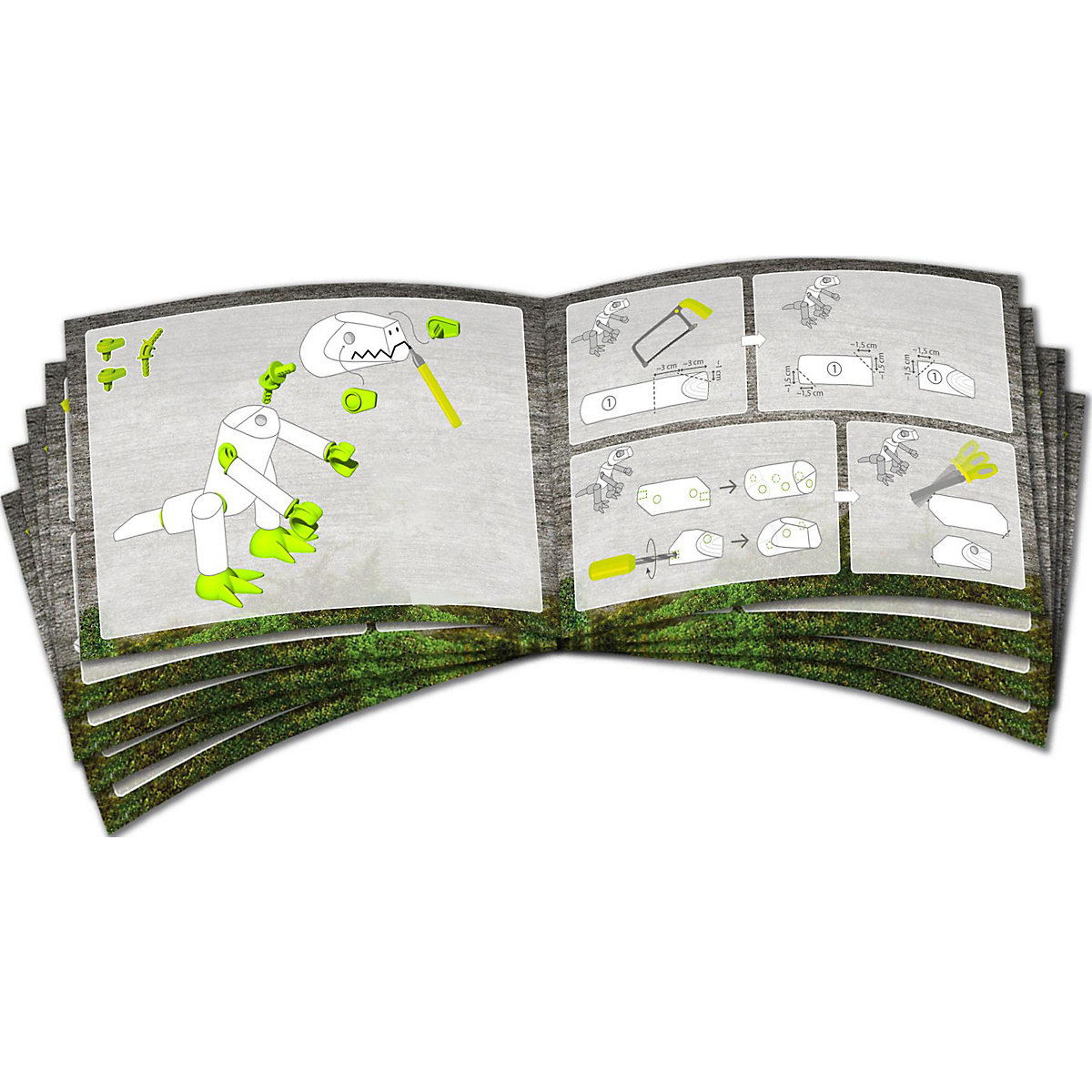 HABA 306309 Terra Kids Connectors Konstruktions-Set Dinosaurier