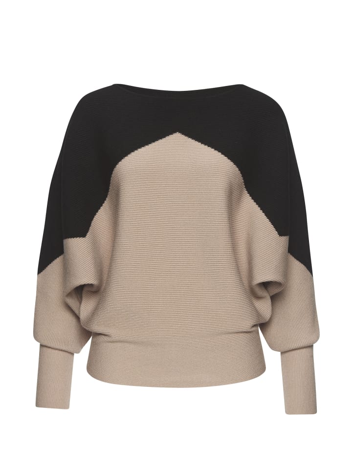 LASCANA Strickpullover in schwarz-sand günstig kaufen