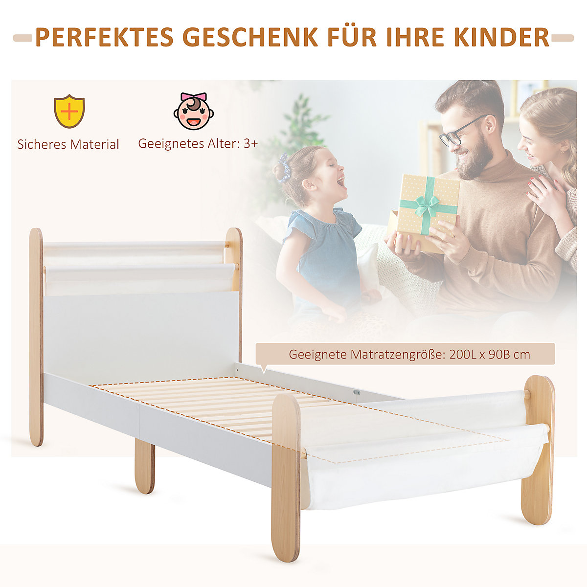 Kinderbett mit Kinderfreundlichem Design