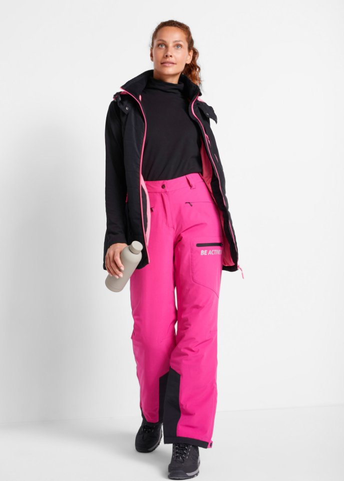 Ski Funktions-Thermohose mit Schneefang, wasserdicht, Straight