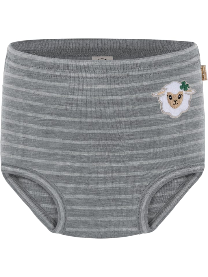 Normani Outdoor Sports Baby Merino Windelhose Tokoroa in Grau gestreift günstig kaufen