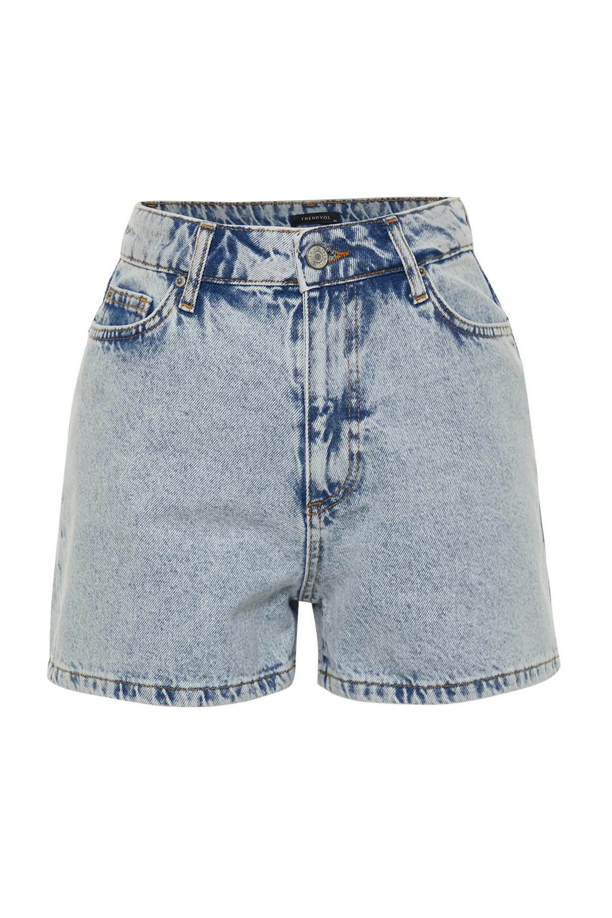Trendyol Collection  Shorts - Dunkelblau - Hoher Bund