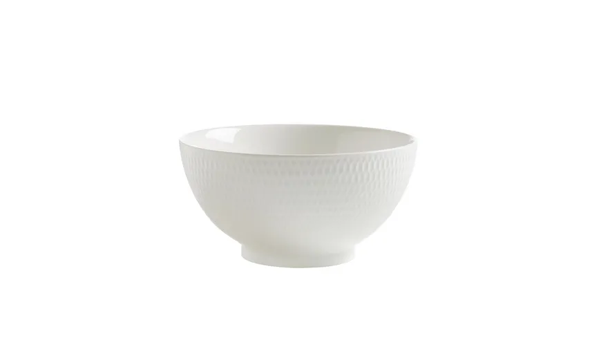 MAXWELL & WILLIAMS Diamonds round Schale rund, 20cm, Porzellan Weiß