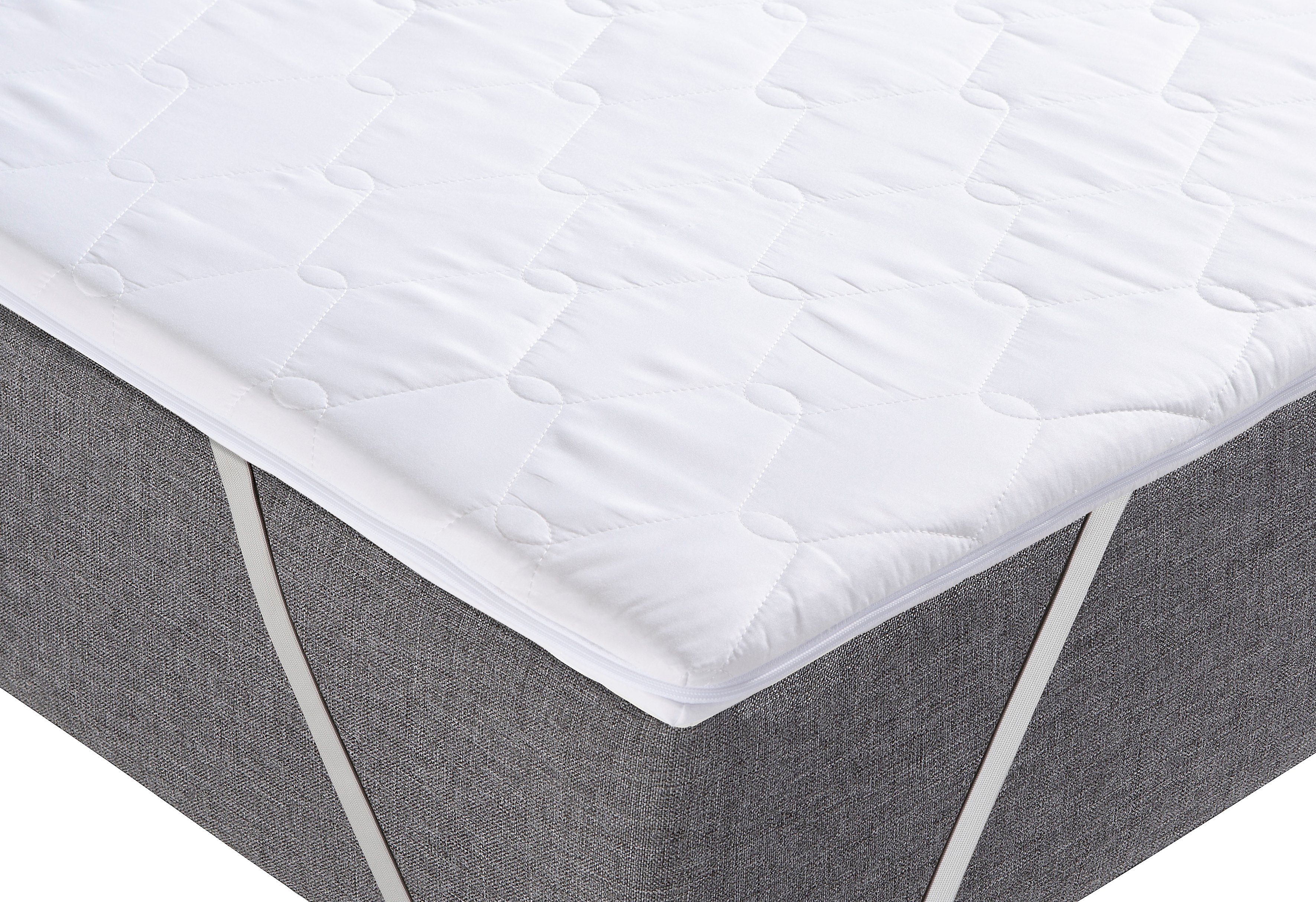 Topper Stetind, Topper für Matratzen 90x200 cm, 140x200 geeignet, Älgdröm, 4 cm hoch, Komfortschaum, Matratzentopper, Boxspringmatratzen und Boxspringbett geeignet