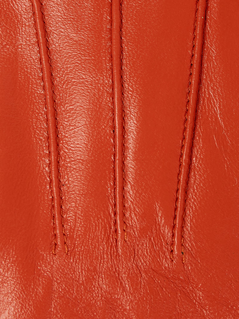 Lederhandschuhe aus Lammnappa in orange