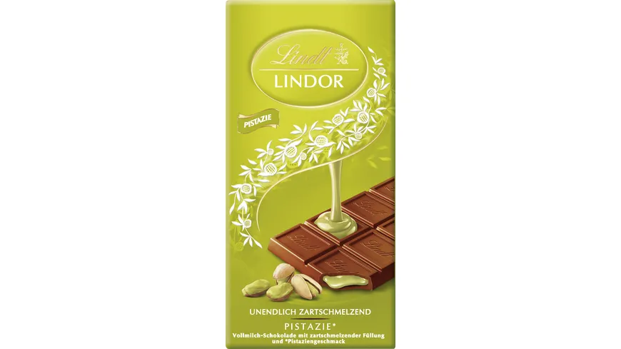 Lindt Lindor Schokoladentafel Pistazie 100 g