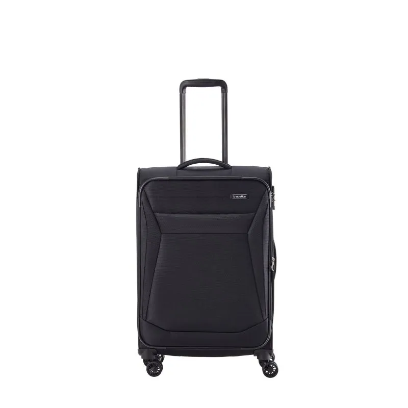 Travelite CHIOS Kofferset mit 4 Rollen Gr. L\/M (inkl. Reisetasche + Beautycase) - Schwarz