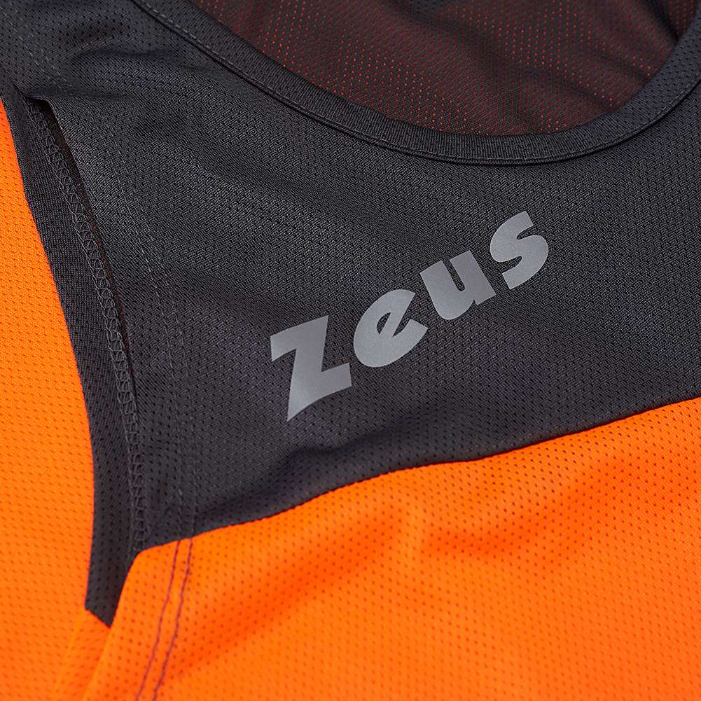 Zeus Kit Robert Herren Leichtathletik Singlet Set Trikot mit Shorts orange
