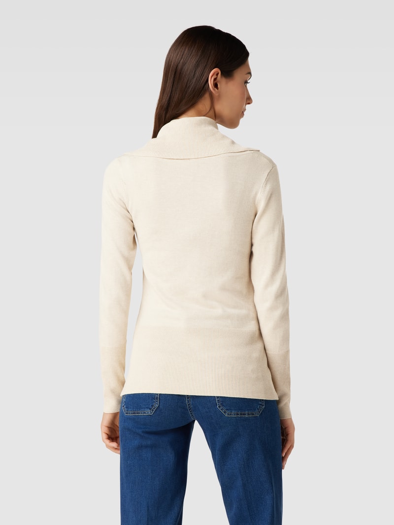Strickpullover mit Rollkragen Modell 'Dollie' in offwhite