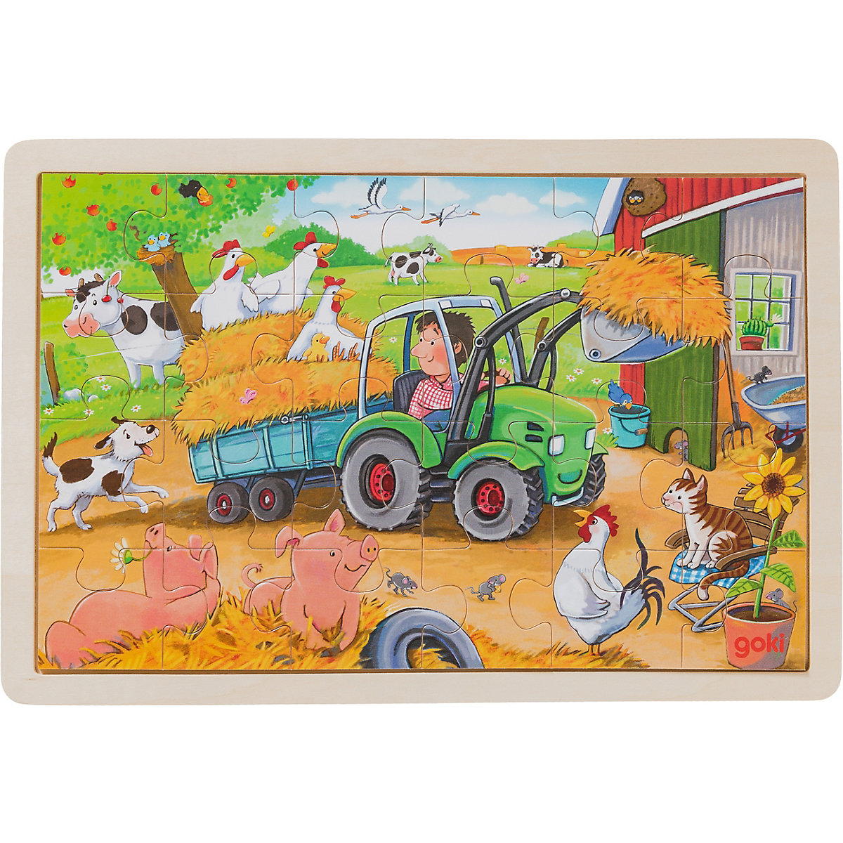 Einlegepuzzle Kleiner Traktor
