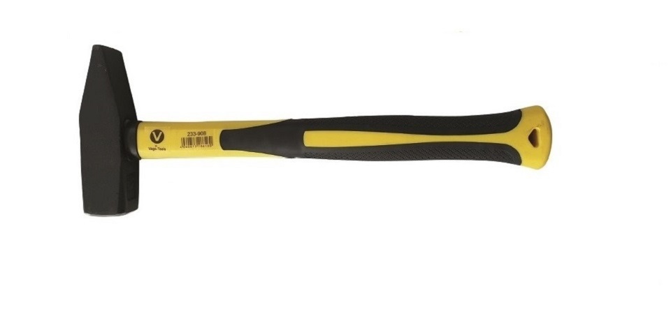 Vago-Tools Profi 3 tlg Set Schlosserhammer Fiberglas Stiel Schlosser 300g 800g 1000g