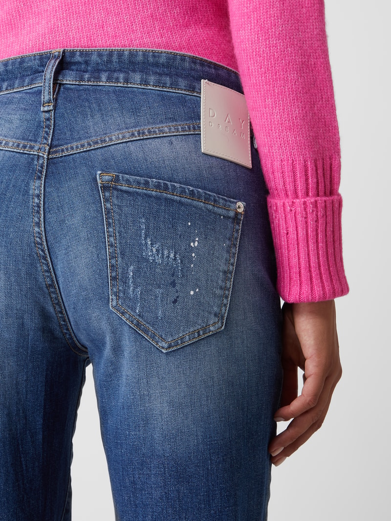 Boyfriend Fit Jeans mit Stretch-Anteil Modell 'Sunday' in blau