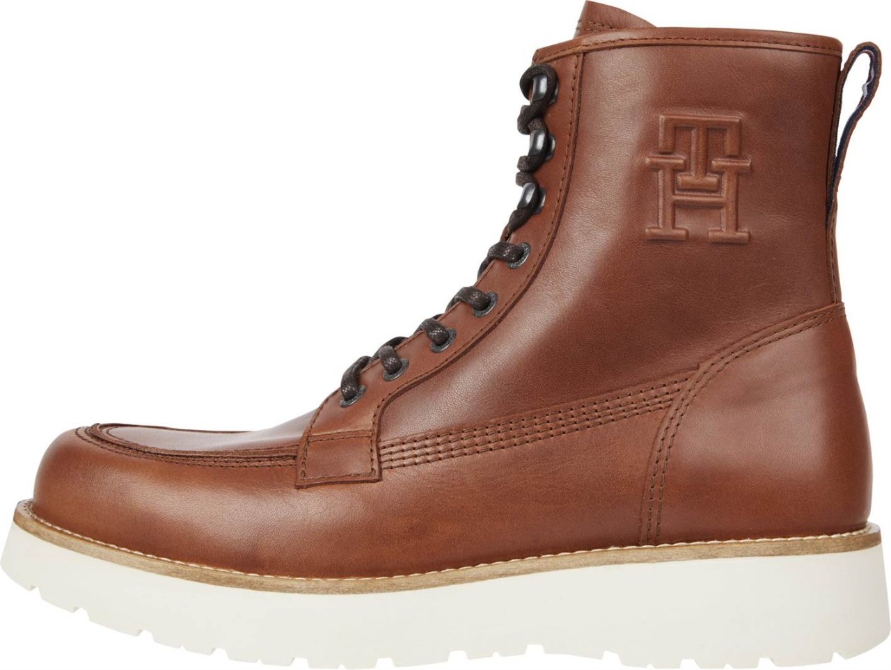 TOMMY HILFIGER Stiefeletten braun TH AMERICAN WARM LEATHER BOOT