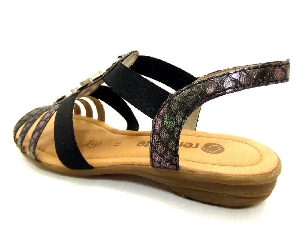 REMONTE Klassische Sandalen schwarz