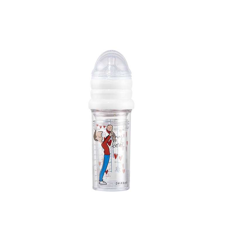 Lot de 3 biberons anti-coliques Papa et bébé Le biberon français