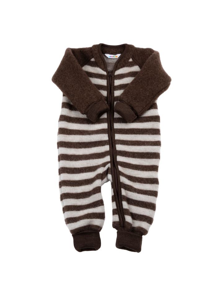 Joha Wagenanzug aus Wollfleece Merinowolle in braun günstig kaufen
