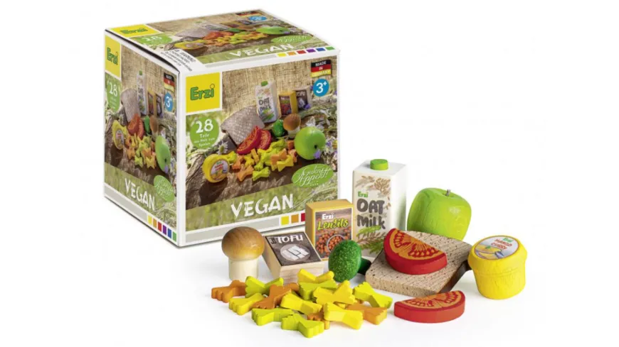 Erzi - Sortierung Vegan Kinder-Kaufladen und Spielküchen Zubehör