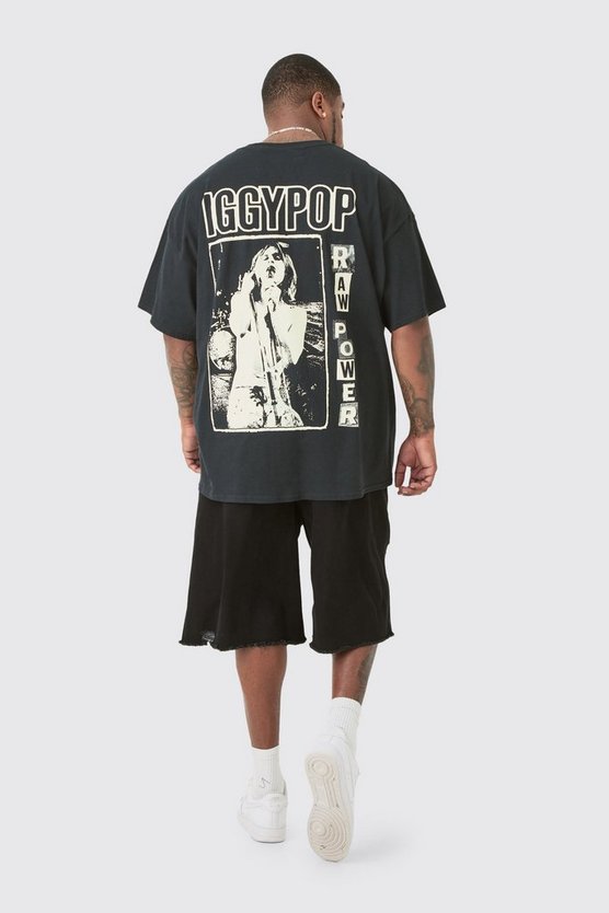 Plus T-Shirt mit lizenziertem Igy Pop Print