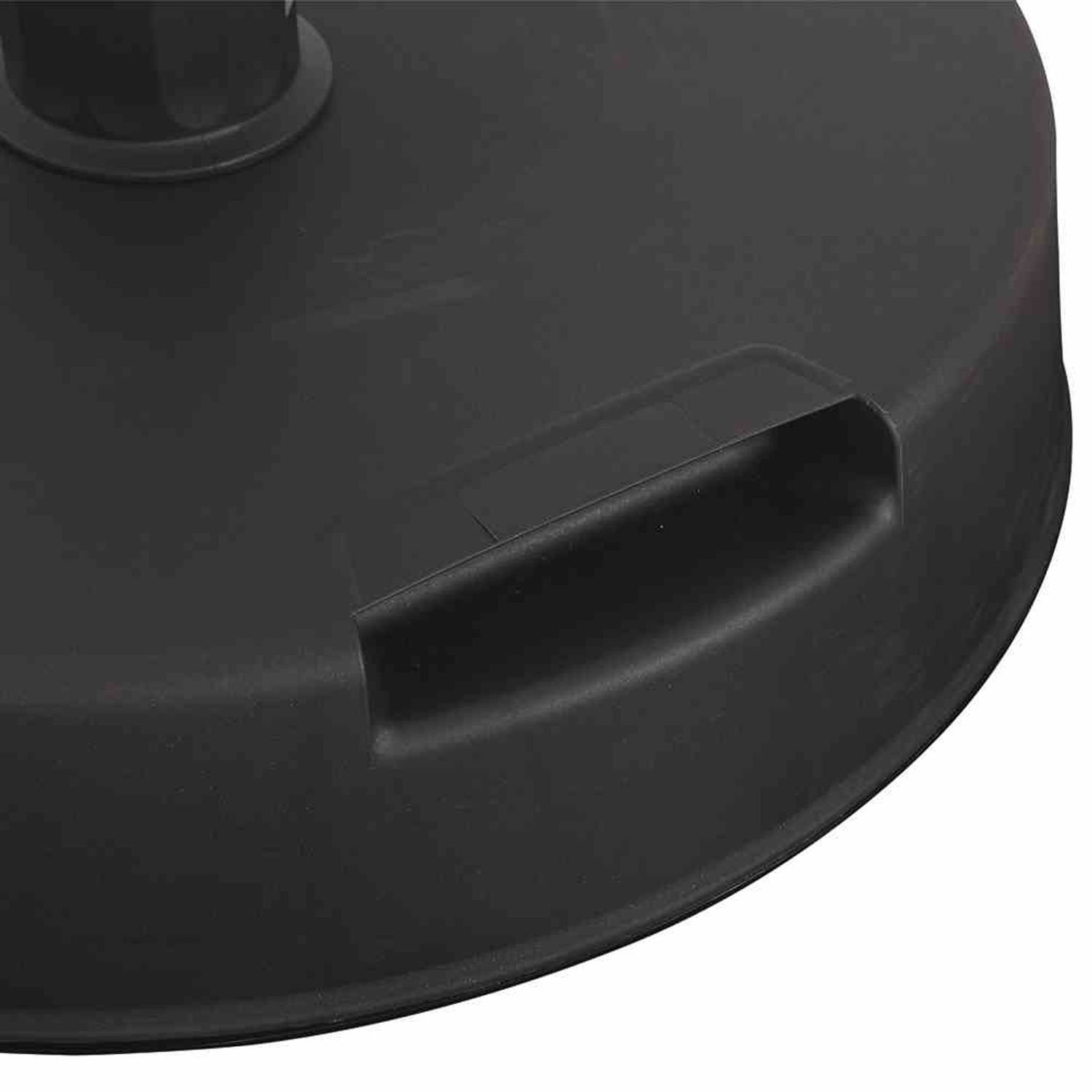 Siena Garden Kunststoffschirmständer Betonständer 30 kg rund, anthrazit Kunststoffrohr 19-54 mm, mit Handmu